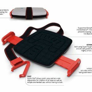 Travel Grab and Go Backless Belt Positioning Booster Car Seat
